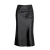 Import OOTN Black Midi Skirt Party SkirtSummer Autumn Glossy Satin Trumpet High Waist Skirt from China