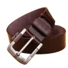 Original Brand  Adjustable Casual  Brown Genuine  Leather Belt  For Men