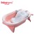 Import Other Baby Supplies Kids Children Toddler Foldable Bathtub, Newborn Baby Plastic Collapsible Folding Bath Tub With Bath Cushion/ from China