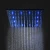 Import Shower Room Accessories Concealed Black 16 Inches 304 Stainless Steel Led Overhead Shower Head Set With Water Spout from China