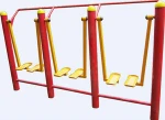 Outdoor Stainless Steel double glazing air walker Fitness Equipment