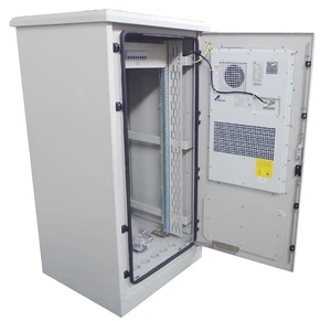 outdoor telecommunication/ networking cabinet with pedestal