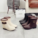 Outerwear Rain Boots womens fashionwork waterproof shoes non-slip rubber shoes wholesale