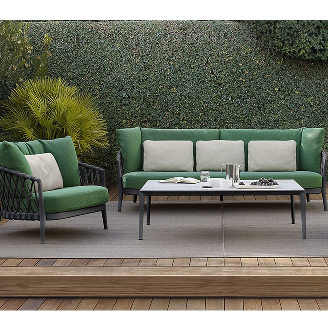 Patio Luxury Customized Waterproof Aluminum Furniture Outdoor Garden Sofas