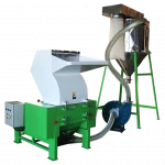 PE Film PET Crushing Machine Bottle Crusher Shredder High Quality PP Small Plastic Plastic Products Single Shaft Green 1100kg