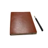 Personalized Customized Gift Planner Promotional Diary Stationary PU Leather Strap Notebook With Pu Cover