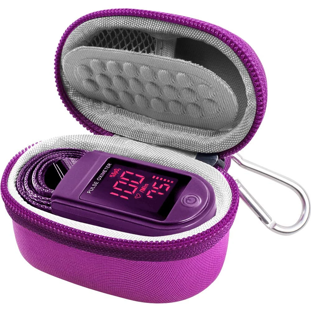 personalized Hard shell Storage  Pulse Oximeter Blood Oxygen Saturation Monitor Case
