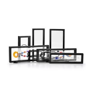Photo Frame Style 3D Suspension Floating Frame Case Jewelry Packaging Display Box