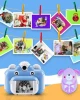 Pink and blue Christmas gift Children toy fotocamera per bambini handy portable pocket mini Best Thermal Print Digital Camera