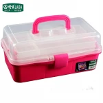 Plastic laptop tool kit 3 layers home use hardware tool box