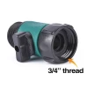 Plastic Rubber 3/4" Single Swivel Hose Connector with On-Off Ball Valve