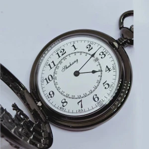 PM7054 Buy hot selling modern luxury dragon hollow out single calendar mechanical pocket watch