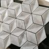Polished diamond Marble Mosaic 3D Tiles