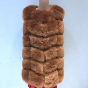popular fake fur womens faux fur vest factory directly supply