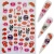 Import Popular Red Sexy Lips Nail Art Stickers For Nail Decoration Valentines Day Dating Stickers from China