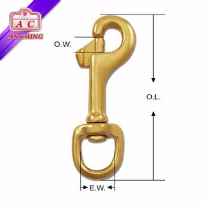 Popular Solid Brass Rotation Snap Horse Hook
