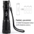 portable 5 light modes rechargeable aluminum alloy high power led torch flashlight for indoor and outdoor use