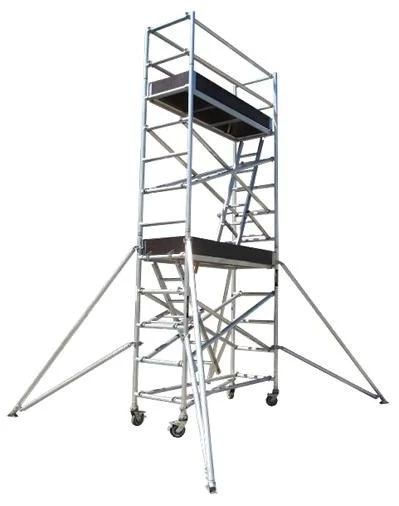 Portable Mini Indoor Moving Decorative Aluminium Platform Folding Scaffolding Ladders Scaffoldings Aluminium For Sale