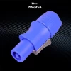 Powercon Connector 3 pins 20A 250V Blue Power-In NAC3FCA Light Grey Power-Out NAC3FCB Powercon Lockable Cable Connector