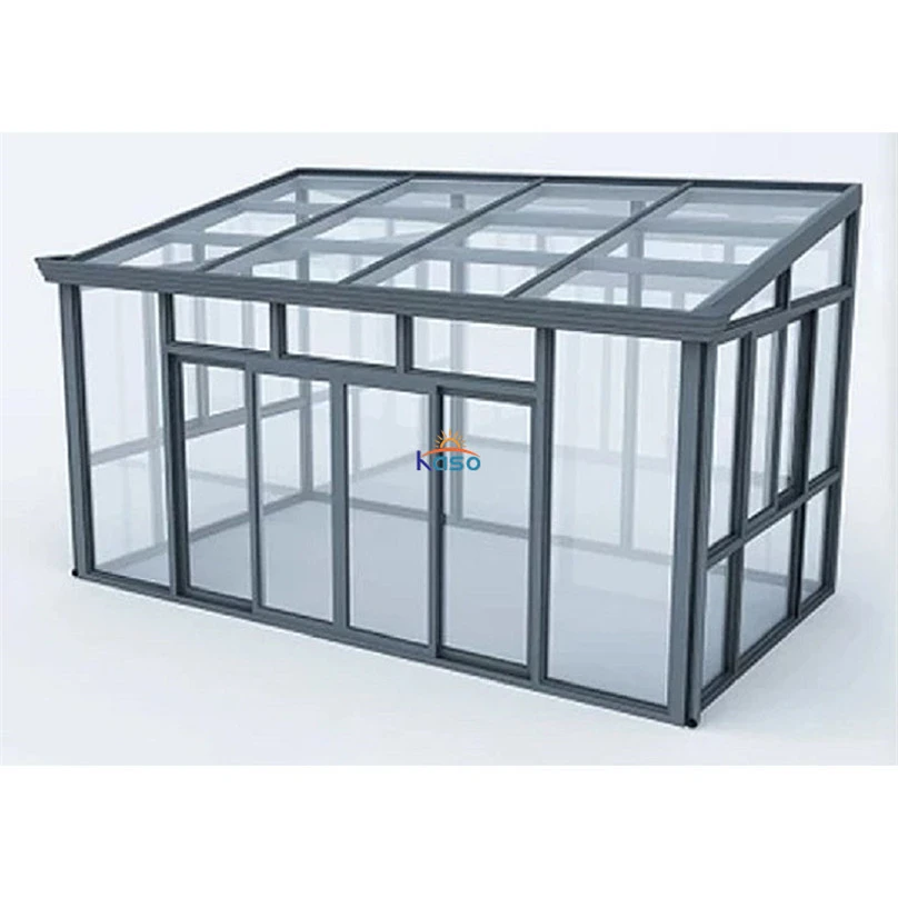 Prefabricated Metal Design Luxury Mini Outdoor Container Sun Room Winter Garden Prefab Sunroom Glass House