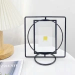 Pretty Material Rectangle Iron Frames Electroplating Metal Photo Picture Frame For Living Room