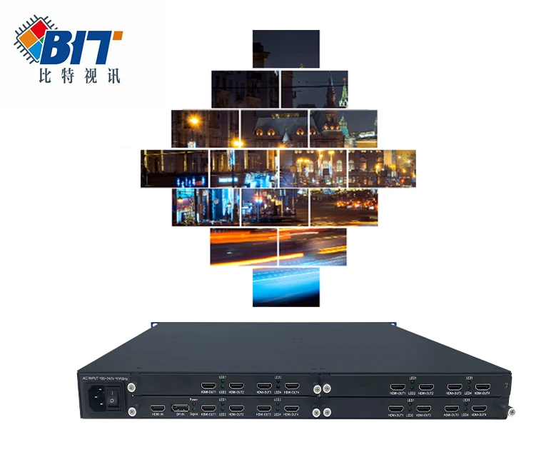 professional audio video  2x6 4x4 video wall controller 16 channels video wall controller 4k 8K