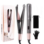 Professional Flat Iron Hair Straightener Curling Iron 2 in 1 Ceramic Straightener Electric Titanium With Curler