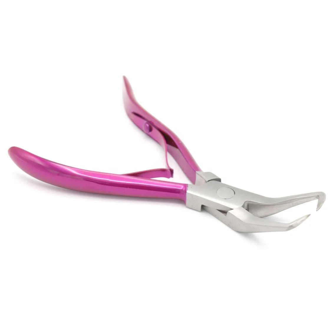 Professional Hair Extension & Beading Tool Kit Plier Set for beads (4 Piece) Micro Ring (Shocking Pink)