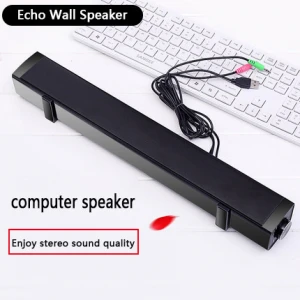 Professional Home Theater Speaker System Sound Bar For Computer With Built-In Microphone