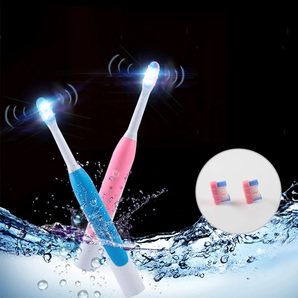 Professional Home Use Cool Led light Sonic Teeth Whitening Electric Led ToothBrush with ToothBrush head