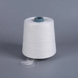 Professional manufacturers white ring spun 100% polyester viscose yarn knitting for weaving socks