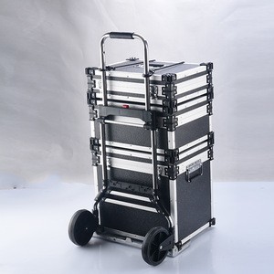 Professional rolling trolley aluminum tool cases with wheels