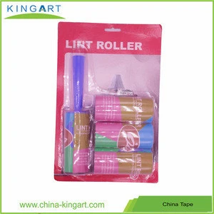 Professional sticky lint roller for clothes care pack of 4 with plastic cover