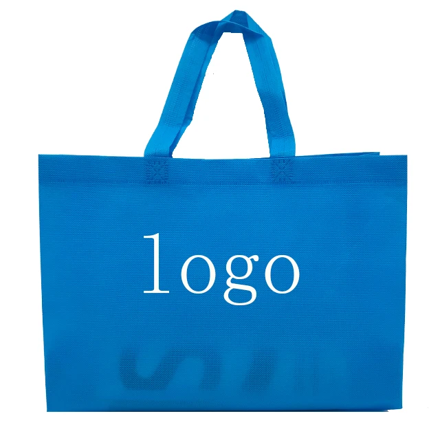 Promotion Factory Custom Logo Reusable Foldable Laminated Non Woven Fabric Bags