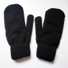 Promotional High Quality Unisex custom knitted mittens acrylic winter gloves