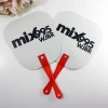 promotional logo printed plastic pp mini hand fan with frame ribs