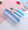 Promotional Stainless steel Flatware The giraffe baby child gift Plastic Handle cutlery set