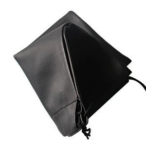 PU Leather Headphone Bag Black Waterproof Portable Dirt-resistant Drawstring Pouch Bags For PC Game Headset Protective 260*210mm