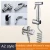 Import Punch-free supercharged health faucet 304 stainless steel closestool partner set one-switch two-way double handles and dual cont from China