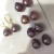Import Purple Color Irregular Shape Baroque Pearls  Natural Half Hole/No Hole Freshwater Baroque Beads Wholesale Price Per Piece from China