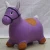 Import PVC Inflatable Horse Ride-on Jumping Toys Animals With Clothes from China