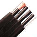 PVC insulated flat elevator cable with steel wire