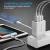 Import QC3.0 Foldable Wall Charger US Plug 3 USB Port Fast Charging Universal Travel Charger Adapter from China