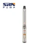 QJ China Silver Stainless Steel  Deep well submersible  pump