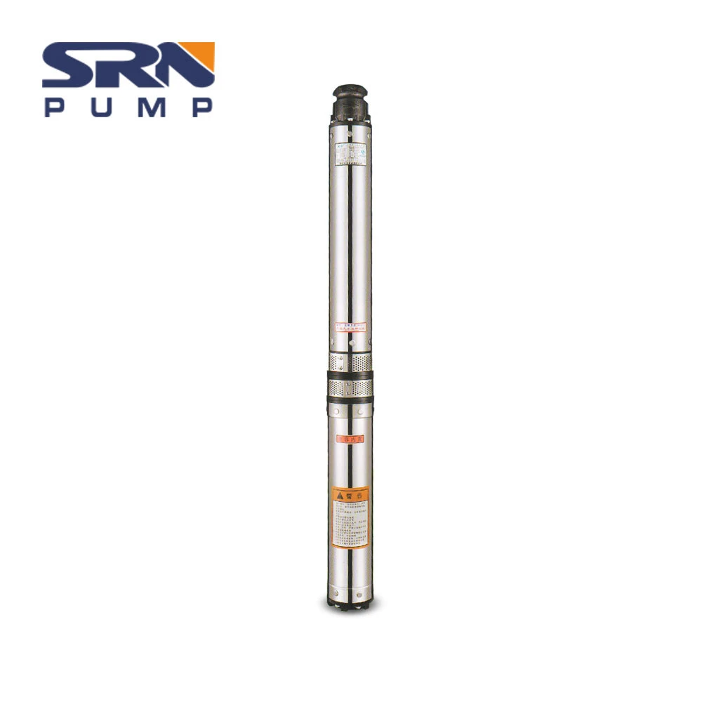 QJ China Silver Stainless Steel  Deep well submersible  pump