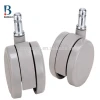 qualified office chair white plastic swivel caster wheels