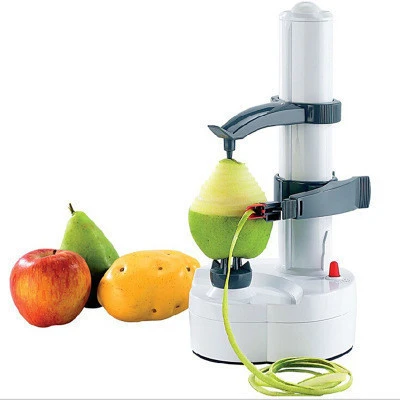 Quiki Electric Peeler for Vegetable Fruit Peeler Kitchen Tool with 3 Blades Automatic Stainless Steel Potato Peeling Machine
