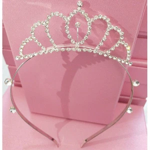R0009 crystal rhinestone hair tiara for party princess children hair accessories for ballet
