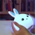 Import rabbit LED Silicone Gel Night Light,customized Bedroom Atmosphere Lamp,Hand Pat Touch Light from China
