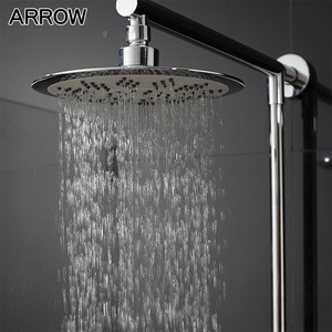 Rainfall wall mounted top shower and hand shower set Stainless Steel Wall-mount Bath Tub Rain-style Shower Faucet